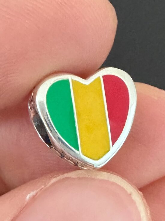 Pandora Jewelry - Authentic Pandora Maii Flag Heart Exclusive Charm